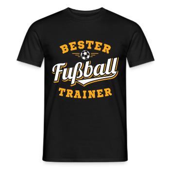 Bester Fußball Trainer / Team Mannschaft Sport - Männer T-Shirt - Schwarz - Vorne - AI Model Male 178 light (178cm)