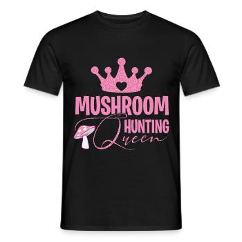 Mushroom pickers and mushroom friends - Men's T-Shirt - black - Front - AI Model Male 178 light (178cm)