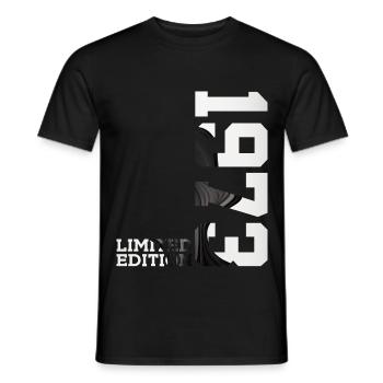 ÉDITION LIMITÉE 53E ANNIVERSAIRE 1973 - T-shirt homme - noir - Devant - AI Model Male 178 light (178cm)