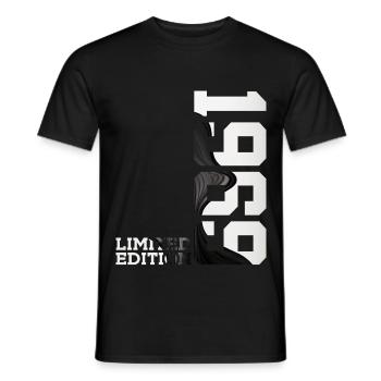 ÉDITION LIMITÉE 57E ANNIVERSAIRE 1969 - T-shirt homme - noir - Devant - AI Model Male 178 light (178cm)