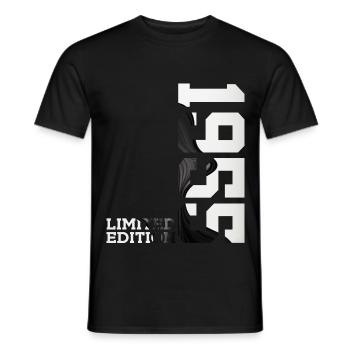 ÉDITION LIMITÉE 71E ANNIVERSAIRE 1955 - T-shirt homme - noir - Devant - AI Model Male 178 light (178cm)