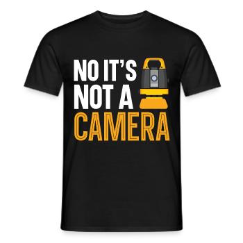 Non, ce n’est pas une caméra Landvermes - T-shirt homme - noir - Devant - AI Model Male 178 light (178cm)