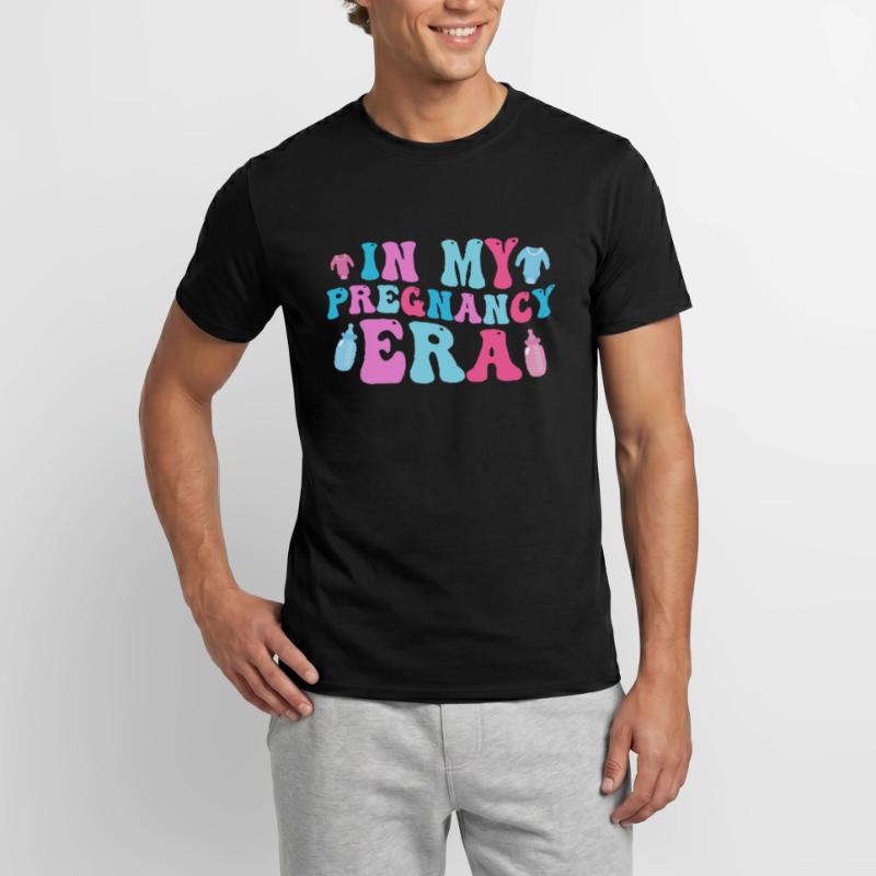 Dans mon ère de grossesse Annonce de bébé T-shirt homme