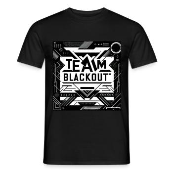 Team Blackout 4 - Men's T-Shirt - black - Front - AI Model Male 178 light (178cm)
