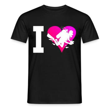 Plongeur Homme Plongeur Scuba Diver Diver - T-shirt homme - noir - Devant - AI Model Male 178 light (178cm)
