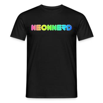 Logo Weißer Rand 2024 10K - Männer T-Shirt - Schwarz - Vorne - AI Model Male 178 light (178cm)