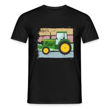 Tractor Tractor Farmer Farmer - Men's T-Shirt - black - Front - AI Model Male 178 light (178cm)