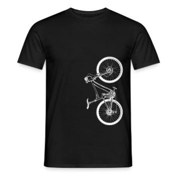 bicyclette - T-shirt homme - noir - Devant - AI Model Male 178 light (178cm)