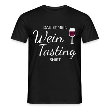 Das ist mein Wein Tasting Shirt - Weinliebhaber - Männer T-Shirt - Schwarz - Vorne - AI Model Male 178 light (178cm)