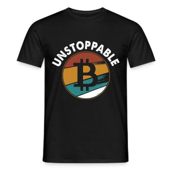 btc funny shirt - Männer T-Shirt - Schwarz - Vorne - AI Model Male 178 light (178cm)