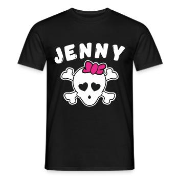 Pirate Jenny Design for Girls and Women - Men's T-Shirt - black - Front - AI Model Male 178 light (178cm)