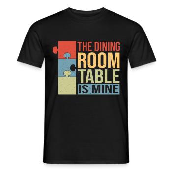 Der Esstisch gehört mir - Männer T-Shirt - Schwarz - Vorne - AI Model Male 178 light (178cm)