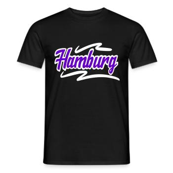 Hambourg - T-shirt homme - noir - Devant - AI Model Male 178 light (178cm)