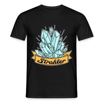 Strahler Geologie Kristall Mineralien Geschenk - Männer T-Shirt - Schwarz - Vorne - AI Model Male 178 light (178cm)