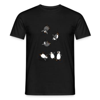 Penguin - Men's T-Shirt - black - Front - AI Model Male 178 light (178cm)