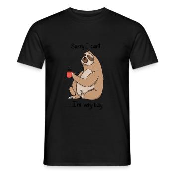 Paresseux - T-shirt homme - noir - Devant - AI Model Male 178 light (178cm)