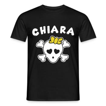 Pirate Chiara Design for Girls and Women - Men's T-Shirt - black - Front - AI Model Male 178 light (178cm)