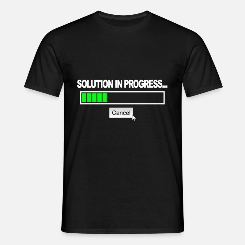 Solution in progress - Men's T-Shirt - black