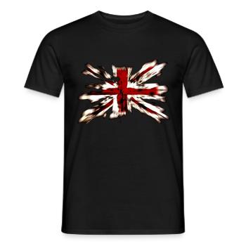 Großbritannien - Männer T-Shirt - Schwarz - Vorne - AI Model Male 178 light (178cm)