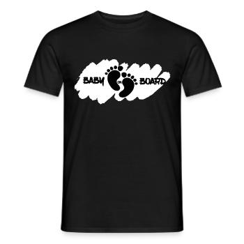 Baby on Board - Men's T-Shirt - black - Front - AI Model Male 178 light (178cm)