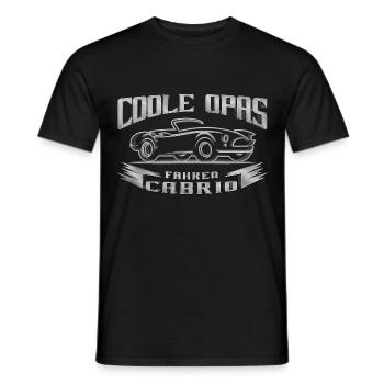 Coole Opas Cabrio - Männer T-Shirt - Schwarz - Vorne - AI Model Male 178 light (178cm)
