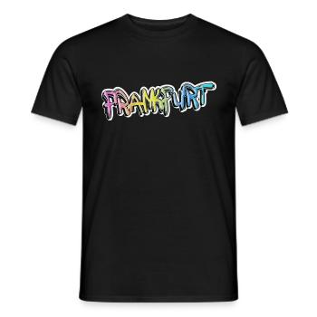 Frankfurt Germany City Graffiti Spray Sprayer - Men's T-Shirt - black - Front - AI Model Male 178 light (178cm)