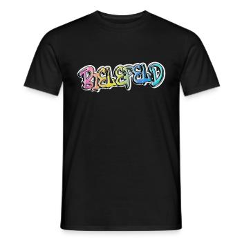 Bielefeld Deutschland Stadt Graffiti Spray Sprayer - Männer T-Shirt - Schwarz - Vorne - AI Model Male 178 light (178cm)