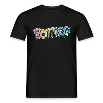 Bottrop Germany City Graffiti Spray Sprayer - Men's T-Shirt - black - Front - AI Model Male 178 light (178cm)
