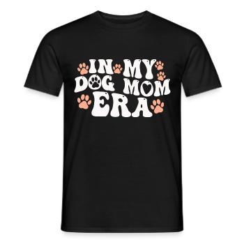 À l’ère de ma maman de chien pour les mamans de chien - T-shirt homme - noir - Devant - AI Model Male 178 light (178cm)