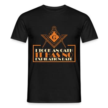 Freimaurer Winkel & Zirkel FREEMASON Prince Hall - Männer T-Shirt - Schwarz - Vorne - AI Model Male 178 light (178cm)