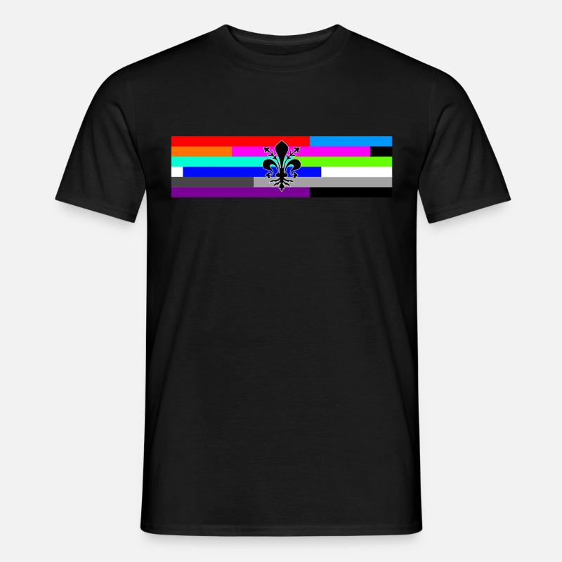 Lilie - Männer T-Shirt - Schwarz