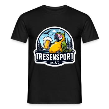 Tresensport e.V. - Männer T-Shirt - Schwarz - Vorne - AI Model Male 178 light (178cm)