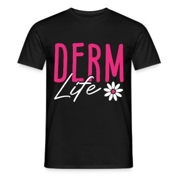 Skin Skin Care Hair Derm Life Dermatologist - Men's T-Shirt - black - Front - AI Model Male 178 light (178cm)