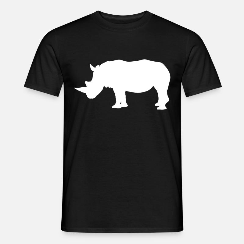Nashorn - Männer T-Shirt - Schwarz