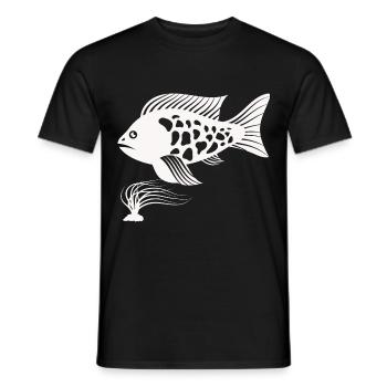 Fisch Aquarium Meerestier Klima Umweltschutz - Männer T-Shirt - Schwarz - Vorne - AI Model Male 178 light (178cm)