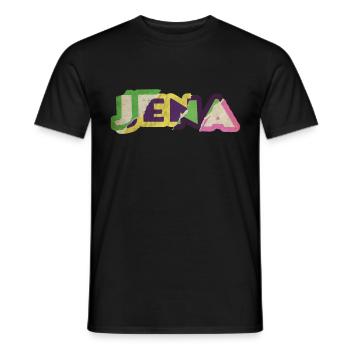 Jena Deutschland Stadt Schrift Punk Retro - Männer T-Shirt - Schwarz - Vorne - AI Model Male 178 light (178cm)