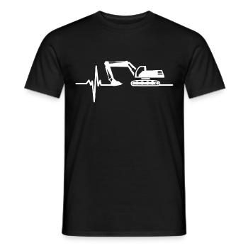 Pelleteuse Battement de Coeur Conducteur de Pellet - T-shirt homme - noir - Devant - AI Model Male 178 light (178cm)