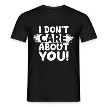 Je me fiche de toi, drôle de dire - T-shirt homme - noir - Devant - AI Model Male 178 light (178cm)