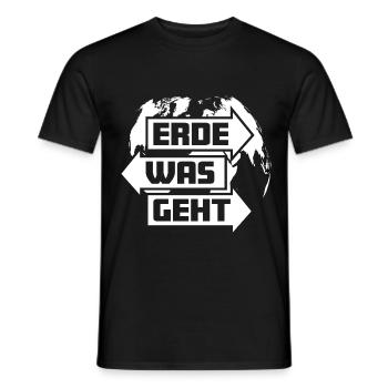 Erde was geht Klimaschutz Umweltschutz Greta Cool - Männer T-Shirt - Schwarz - Vorne - AI Model Male 178 light (178cm)