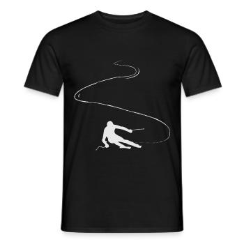 Schi Geschenkidee für Weihnachten im Stubaital - Männer T-Shirt - Schwarz - Vorne - AI Model Male 178 light (178cm)