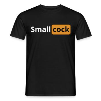 Small cock | porn logo | dumb design - T-shirt homme - noir - Devant - AI Model Male 178 light (178cm)