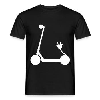 E-roller Icon - Männer T-Shirt - Schwarz - Vorne - AI Model Male 178 light (178cm)