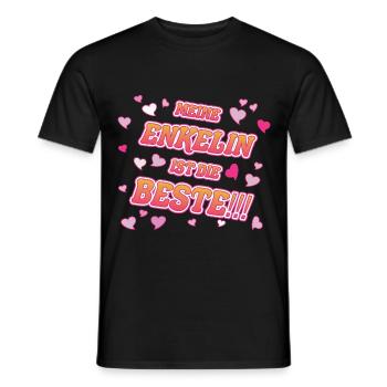 Das coole meine Enkelin ist die Beste T-Shirt - Männer T-Shirt - Schwarz - Vorne - AI Model Male 178 light (178cm)