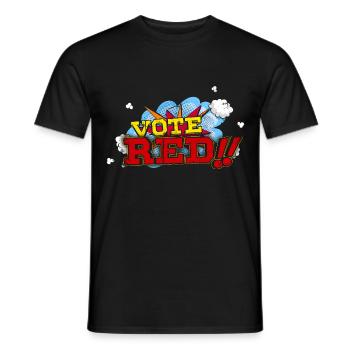 Politics Pop Art Vote Red States Grand Old Republi - Men's T-Shirt - black - Front - AI Model Male 178 light (178cm)