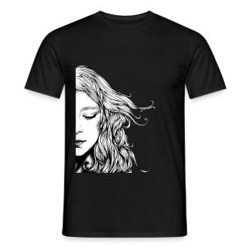 Dreamer - Men's T-Shirt - black - Front - AI Model Male 178 light (178cm)