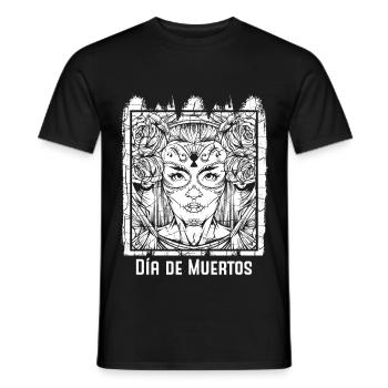 Tag Der Toten - Männer T-Shirt - Schwarz - Vorne - AI Model Male 178 light (178cm)