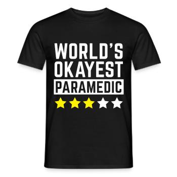 Welt Okayest Sanitäter - Männer T-Shirt - Schwarz - Vorne - AI Model Male 178 light (178cm)