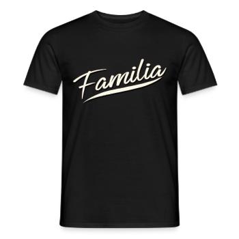 family love party parents shirt familia gang hood - Men's T-Shirt - black - Front - AI Model Male 178 light (178cm)