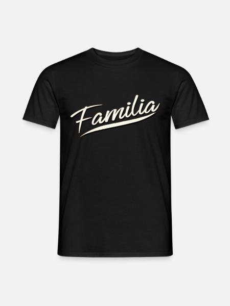 famille amour fête parents chemise familia gang capuche - T-shirt homme - noir
