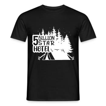 Camping Motorhome Van Vintage in caravan caravan - Men's T-Shirt - black - Front - AI Model Male 178 light (178cm)